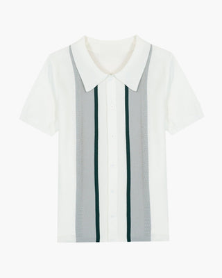 Polo Shirt Mænd Hvid Størrelse M 100% Bomuldsblanding-1