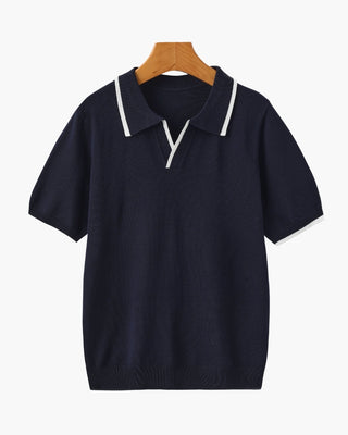Polo Shirt Mænd Marine Størrelse M 100% Bomuld-1
