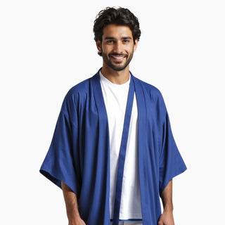 Mænds Premium Letvægts Afslappet Pasform Kimono til Stilfuld Brug